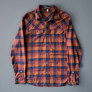Ibex Wool Snap Shirt Medium Multicolor Button Up Workwear Outdoors Colorado